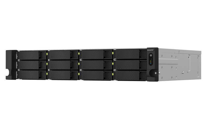 Image of QNAP TS-1264U-RP NAS Rack (2U) Ethernet LAN Aluminium, Black
