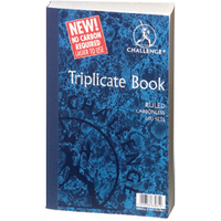 Challenge Ruled Carbonless Triplicate Book 100 Sets 105x130mm (5 Pack) 100080471
