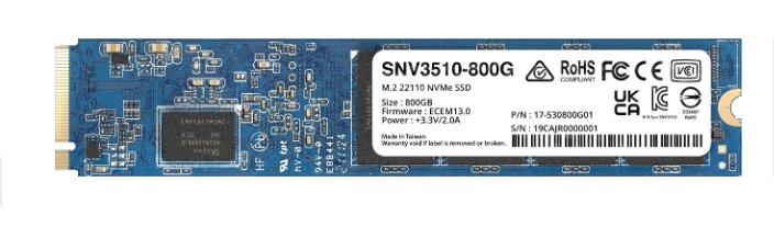 Image of Synology SNV3510 M.2 800 GB PCI Express 3.0 NVMe