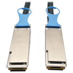 Tripp Lite N282-02M-28-BK QSFP28 to QSFP28 100GbE Passive DAC Cable (M/M), QSFP-100G-CU2M Compatible, 2M (6.56 ft.)