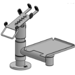 Ergonomic Solutions 180mm Pole - Printer Plate -