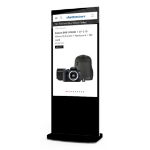 Allsee Technologies L55HD9-T Signage Display Totem design 139.7 cm (55") LCD Wi-Fi 450 cd/m² Full HD Black Touchscreen Built-in processor Android 7.1 24/7