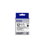 Epson Transparent Tape- LK-4TBN Clear Blk/Clear 12/9