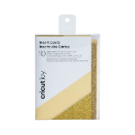 Cricut Joy Insert Cards, Cream/Gold Glitter