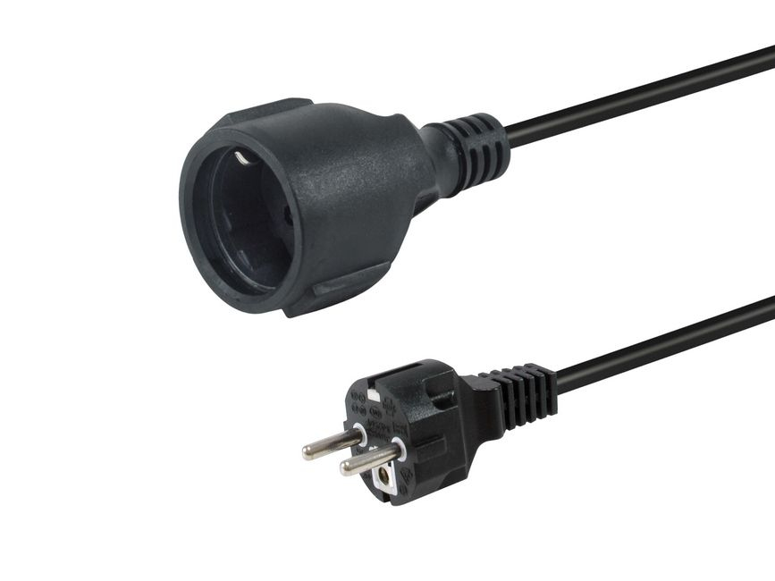Equip 112180 power cable Black 1.8 m CEE7/7 CEE7/3