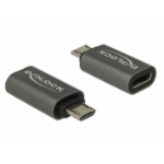 DeLOCK 65927 cable gender changer USB 2.0 Micro-B USB Type-C Anthracite