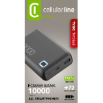 Cellularline 8018080485886 Lithium-Ion (Li-Ion) 10000 mAh Black