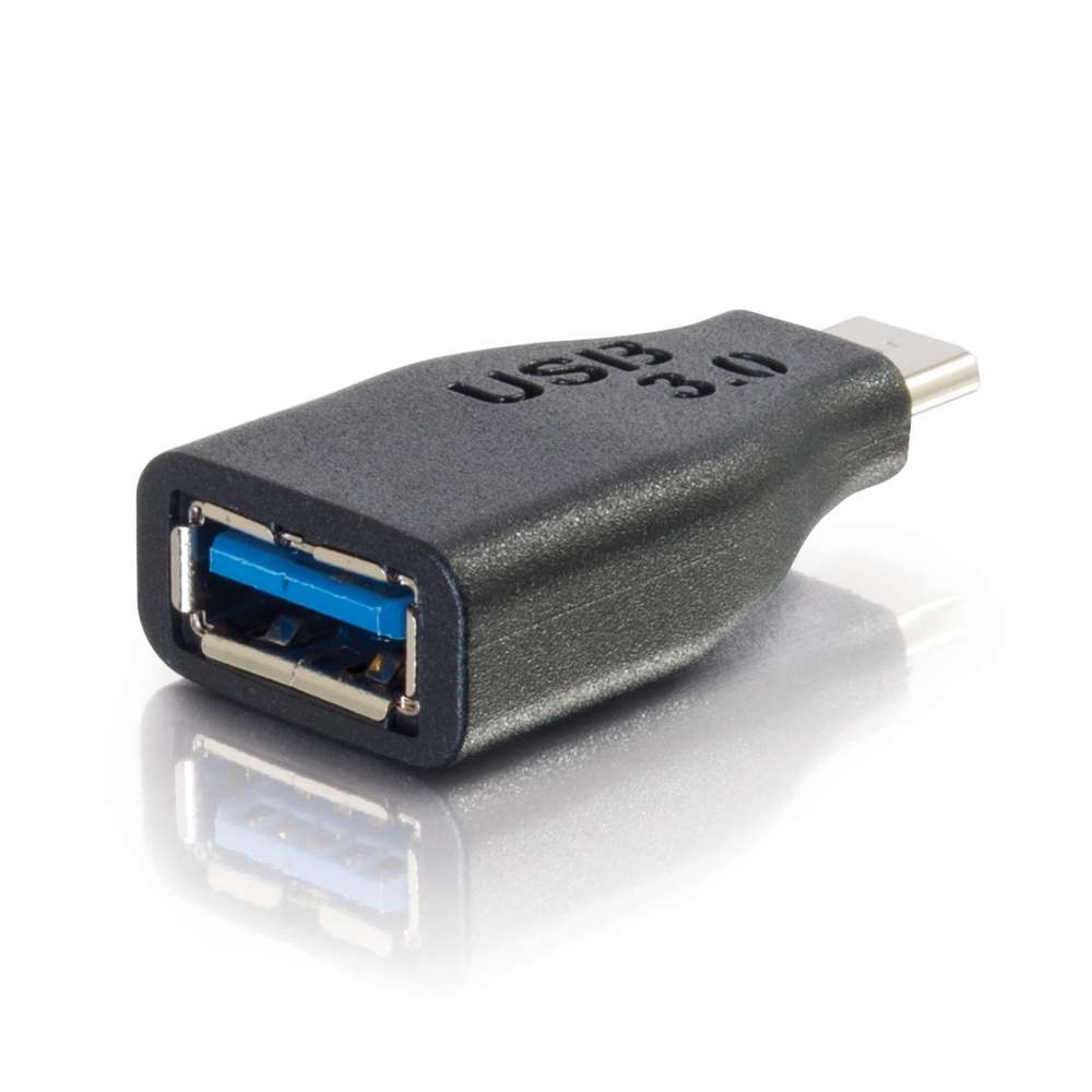 C2G USB 3.0 (USB 3.2 Gen 1) USB-C® to USB-A Adapter Converter M/F - Bl