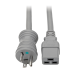 Tripp Lite P049-006-GY-HG power cable Gray 70.9" (1.8 m) NEMA 5-20P IEC C19