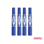 Zebra HI Mckie Bold Double Ended Blue Ink Permanent Marker Box 10