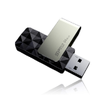 Silicon Power 64GB Blaze B30 USB 3.1 draaibare flashdrive Zwart