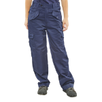 BEESWIFT Ladies Polycotton Trousers Navy Blue 28