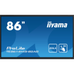 iiyama PROLITE TE8614MIS-B2AG Digital signage flat panel 2.18 m (86") LCD Wi-Fi 435 cd/m² 4K Ultra HD Black Touchscreen Built-in processor Android 24/7