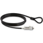 StarTech.com LTLOCK cable lock Black, Silver 70.9" (1.8 m)
