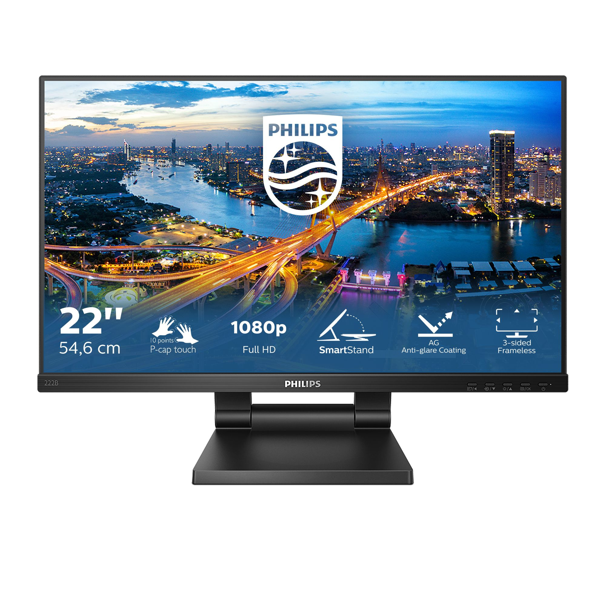 Philips B Line 222B1TC/00 computer monitor 54.6 cm (21.5") 1920 x