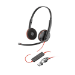 POLY Blackwire 3220 Stereo USB-C Headset + USB-C/A adapter