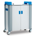 LapCabby TabCabby 32 Portable device management cart Blue, Grey, White
