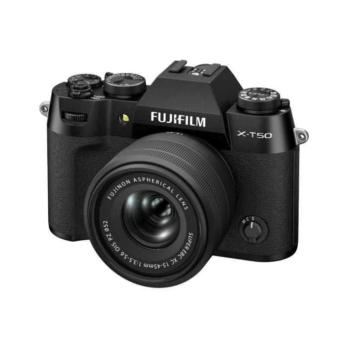 X-T50 Mirrorless Digital Camera - Black - Camera + 15-45mm Lens thumbnail