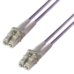 connektgear 5m Duplex Fibre Optic Multi-Mode Cable OM4 50/125 Micron LC to LC Purple