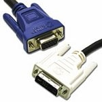 C2G 2m DVI-A Male to HD15 VGA Female Analogue Extension Cable VGA (D-Sub) Black