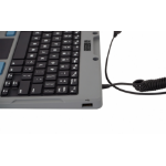 Gamber-Johnson 7160-1449-01 toetsenbord Brits Engels Zwart, Grijs