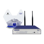 TDT NG2000-DW 4G draadloze router 2.5 Gigabit Ethernet Dual-band (2.4 GHz / 5 GHz) Grijs, Blauw