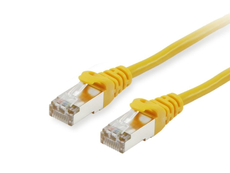 Photos - Cable (video, audio, USB) Equip Cat.6A S/FTP Patch Cable, 3.0m, Yellow 606305 
