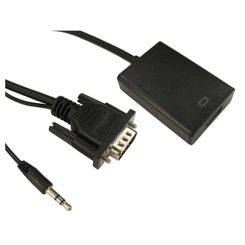 Image of FDL 0.2M VGA & AUDIO 3.5mm JACK TO HDMI ADAPTOR (USB POWER) M-F