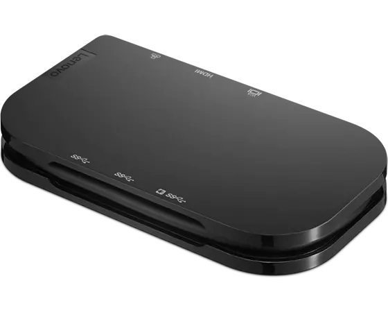 Image of Lenovo 4X91H02421 interface hub USB Type-C 5000 Mbit/s Black