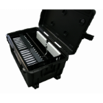 Loxit 7411 portable device management cart/cabinet Black