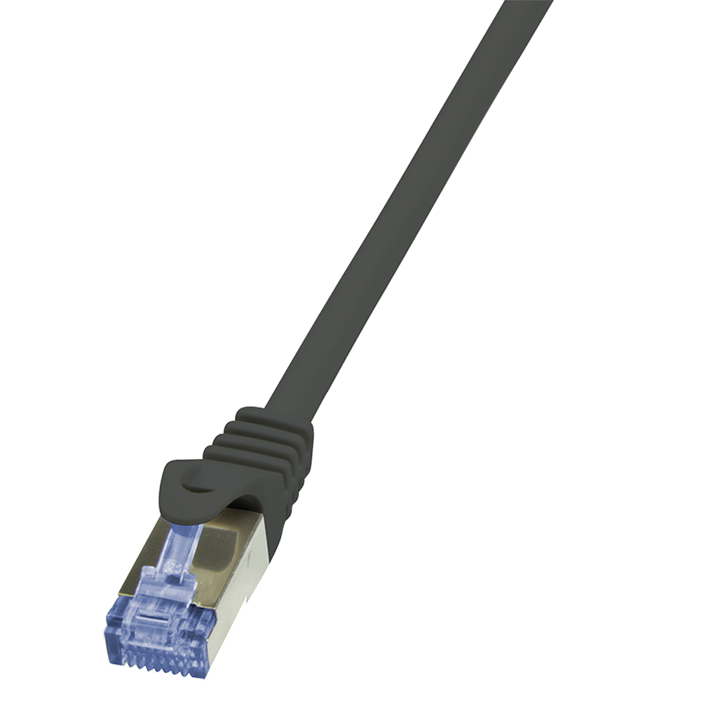 Image of LogiLink 1.5m Cat.6A 10G S/FTP networking cable Black Cat6a S/FTP...