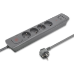 Qoltec 50281 surge protector Grey 4 AC outlet(s) 230 V 1.8 m