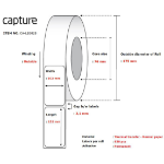 Capture CA-LB3028 printer label White