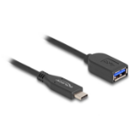 DeLOCK 60567 USB-kabel USB 3.2 Gen 2 (3.1 Gen 2) 0,25 m USB C USB A Zwart