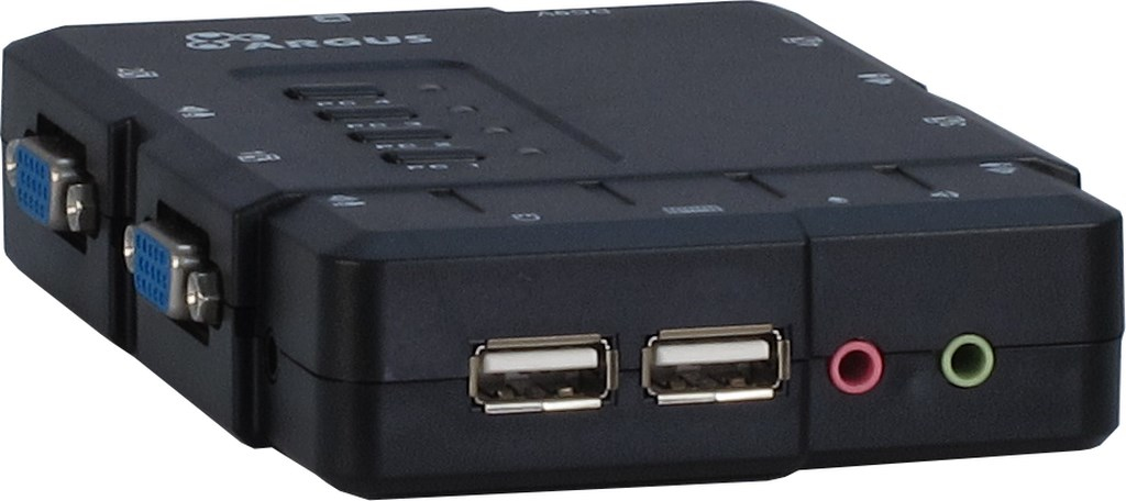 Inter-Tech KVM-CS-41UA KVM switch Black