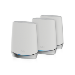 Netgear RBK753S-100CNS mesh wi-fi system Tri-band (2.4 GHz / 5 GHz / 5 GHz) Wi-Fi 6 (802.11ax) White 3 Internal