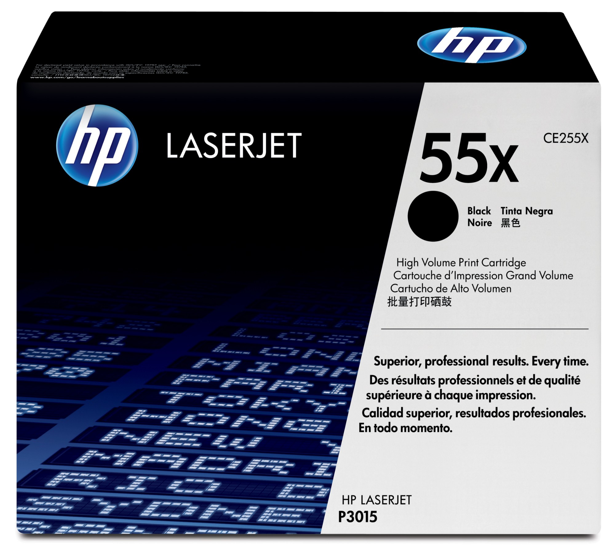 HP 55X Black High Yield Laserjet Toner Cartridge CE255X