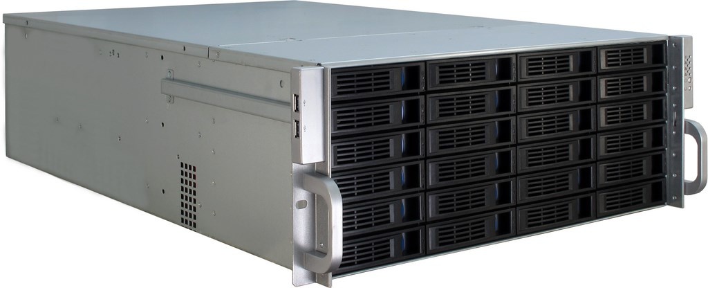 Image of Inter-Tech 4U-4424 Rack Black, Silver