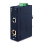 PLANET IPOE-162 network switch Gigabit Ethernet (10/100/1000) Power over Ethernet (PoE) Black
