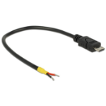 DeLOCK 0.15m, USB2.0 Micro-B USB-kabel 0,15 m Micro-USB B Zwart