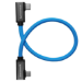 Kondor Blue Dual Right Angle 12" USB cable USB 3.2 Gen 2 (3.1 Gen 2) 0.3 m USB C Black, Blue