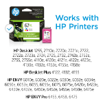 HP 67XL High Yield Tri-color Original Ink Cartridge