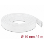 DeLOCK Braided Sleeve stretchable 5 m x 19 mm white
