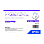 Epson PP Matte Label Premium, Die-cut Fanfold Sheets with Sprockets, 203mm x 305mm, 500 Labels
