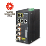 PLANET LRP-422CST netwerk-switch Managed L2 Gigabit Ethernet (10/100/1000) Power over Ethernet (PoE) Zwart