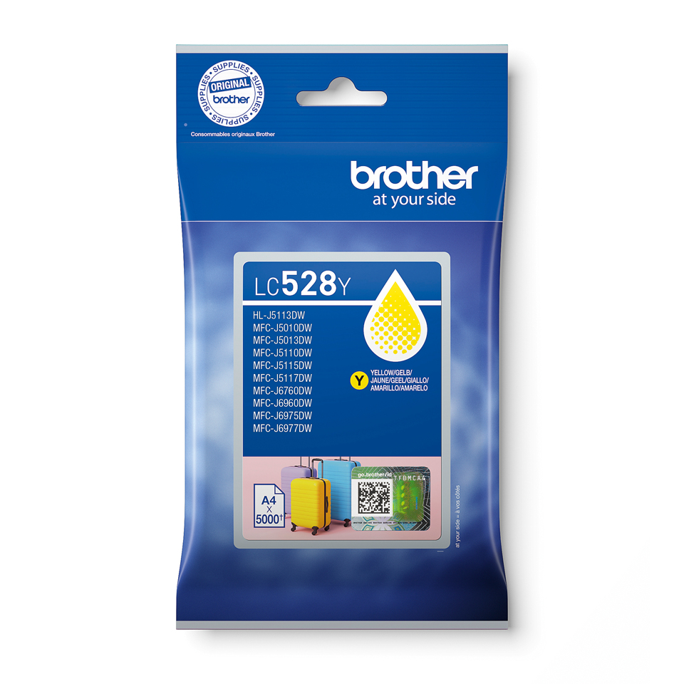 Brother LC-528Y Ink cartridge yellow extra High-Capacity, 5K pages ISO/IEC 19752 for Brother MFC-J 6560/6975