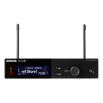 Shure (SLXD4+) DIGITAL WIRELESS RX, SINGLE CHANNEL, H58 BANDWIDTH (520-606MHz)