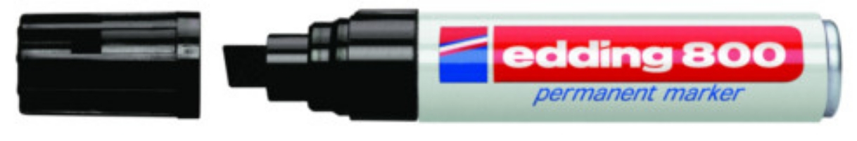 Image of Edding 800 permanent marker Block Black 1 pc(s)