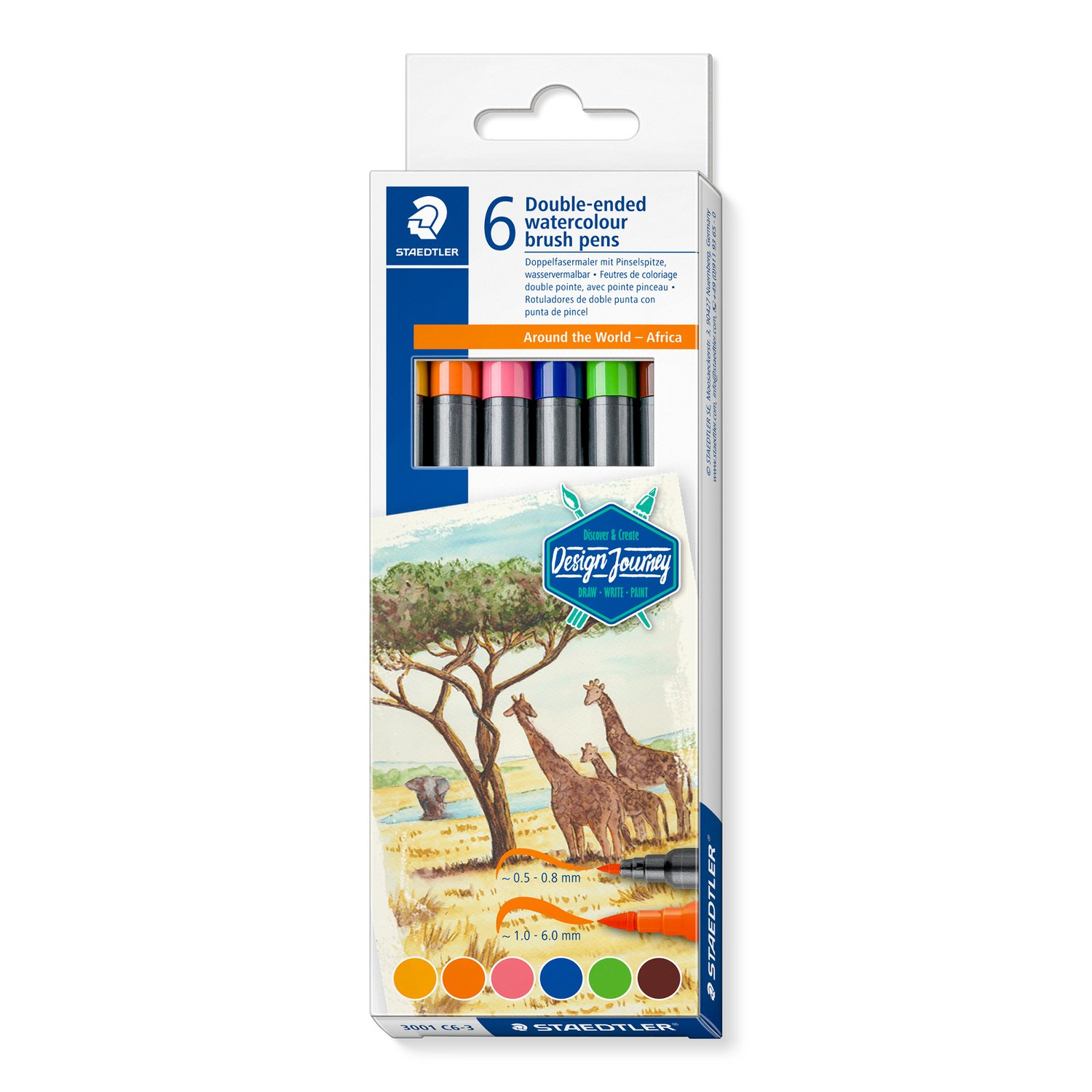 Staedtler 3001 C6-3 felt pen Fine