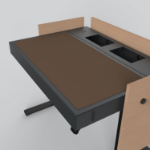 Heckler Design H922-4009 desk pad Linoleum Espresso